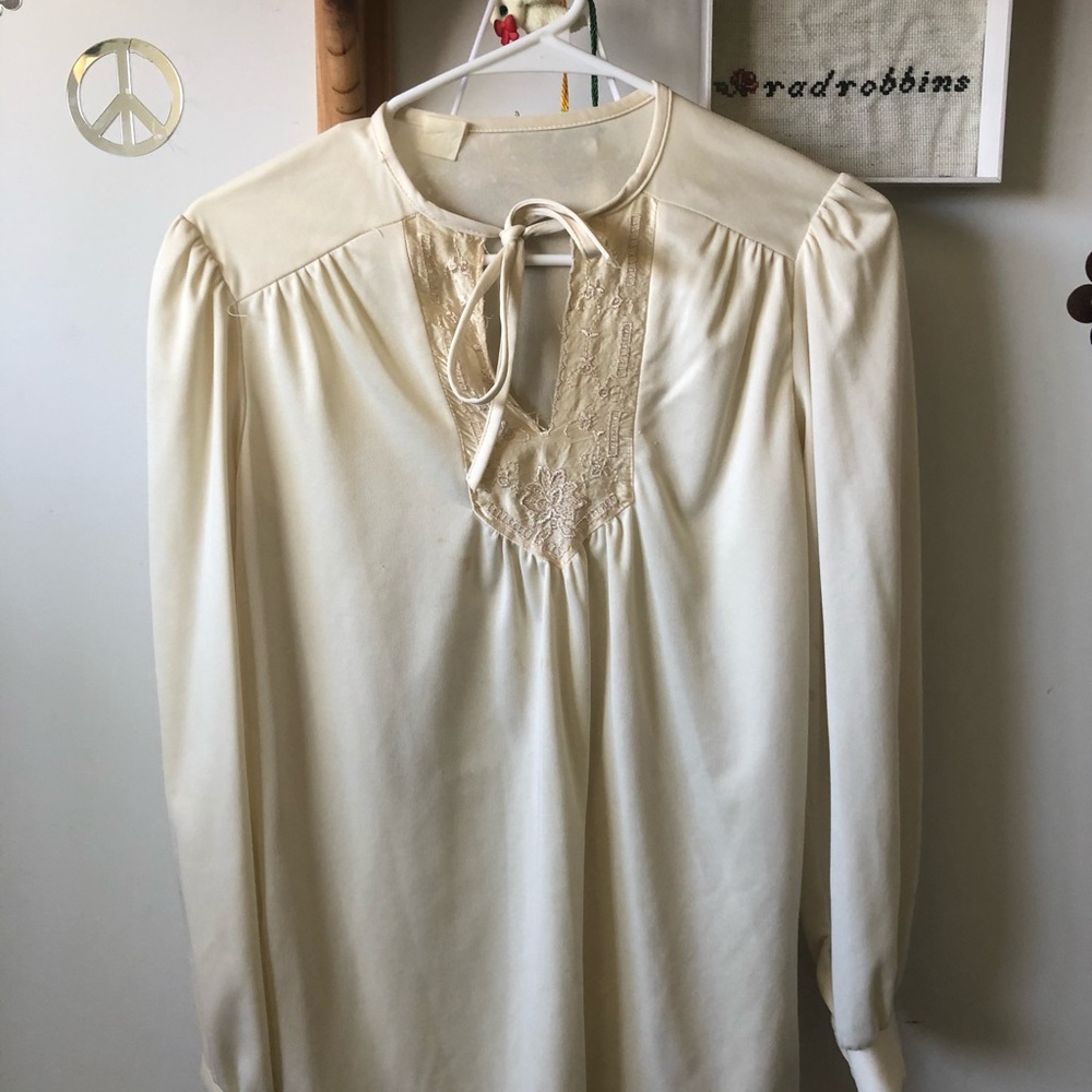Vintage 70s Boho Longsleeved Top